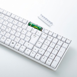 サンワサプライ　マウス付きワイヤレスキーボード　ホワイト　ＳＫＢ－ＷＬ３４ＳＥＴＷ　１台7