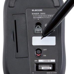エレコム　簡易包装　無線ＩＲマウス　Ｍサイズ　ブラック　ＲｏＨＳ指令準拠（１０物質）　Ｍ－Ｋ６ＤＲＫＢＫ／ＲＳ　１個5