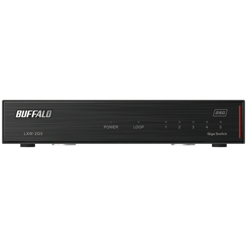 バッファロー　２．５ＧｂＥ対応　５ポートスイッチングＨｕｂ　ブラック　ＬＸＷ－２Ｇ５　１台2