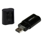 StarTech.com USB接続ステレオオーディオ変換アダプタ ブラック ICUSBAUDIOB 1個