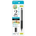 多摩電子工業　タッチペン２Ｗａｙ（ディスク＆シリコン）　ブラック　ＴＳＫ１０５Ｋ　１本
