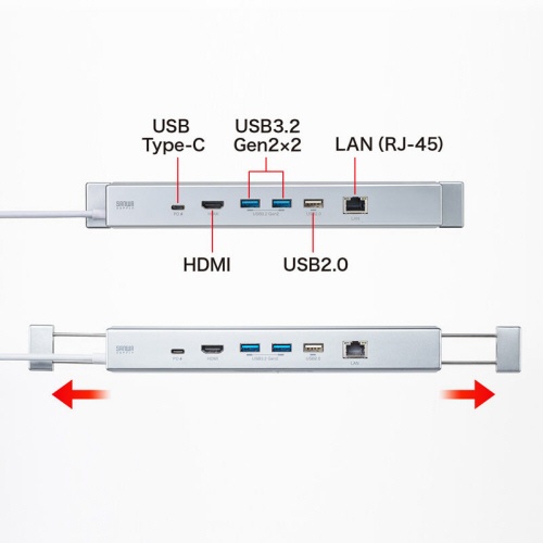 サンワサプライ　Ｓｕｒｆａｃｅ用ドッキングステーション　ＵＳＢ－３ＨＳＳ６Ｓ　１個3