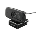 バッファロー　マイク内蔵２００万画素ＷＥＢカメラ　フルＨＤ１０８０ｐ対応モデル　ブラック　ＢＳＷ３００ＭＢＫ　１台