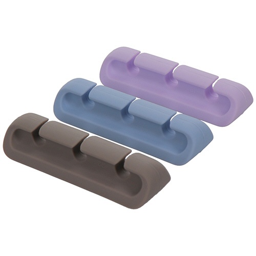 オウルテック　ＭＯＴＴＥＲＵ　ケーブルクリップ　ｓｏｆｕｍｏ　３本固定可能　ペールカラー　（３色×各１個）　ＭＯＴ－ＣＢＣＬＩＰ０２－ＰＬ　１パック1