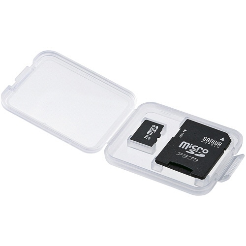 サンワサプライ　メモリーカードクリアケース（ｍｉｃｒｏＳＤカード用）　ＦＣ－ＭＭＣ１０ＭＩＣＮ　１パック（６個）2
