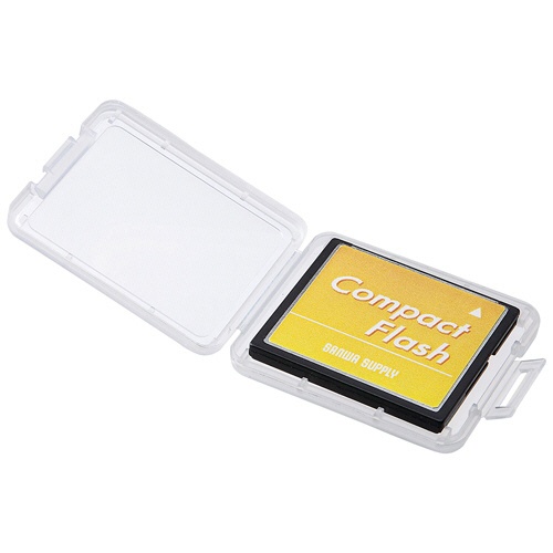 サンワサプライ　メモリーカードクリアケース（ＣＦカード用）　ＦＣ－ＭＭＣ１０ＣＦＮ　１パック（６個）2