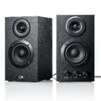 サンワダイレクト　ブックシェルフスピーカー　（低音高音調整可能・ステレオ・高音質）　４００－ＳＰ０６８　１セット