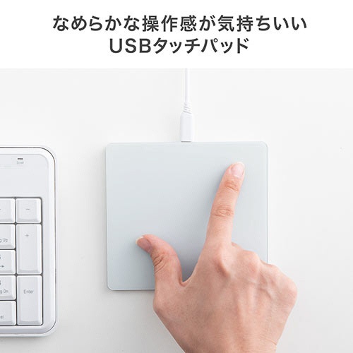 サンワダイレクト　タッチパッド　（トラックパッド・タッチマウス・ＵＳＢ接続・有線・薄型・ジェスチャー機能・４００カウント）　４００－ＭＡ１２８　１個3