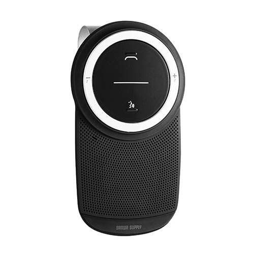 サンワダイレクト　車載　Ｂｌｕｅｔｏｏｔｈスピーカーフォン　ハンズフリー通話　音楽再生対応　Ｂｌｕｅｔｏｏｔｈ４．１　３Ｗ出力　４００－ＢＴＣＡＲ００３　１個1