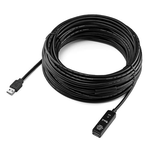 サンワダイレクト　ＵＳＢ２．０延長ケーブル　２０ｍ　ブラック　５００－ＵＳＢ００７　１本3