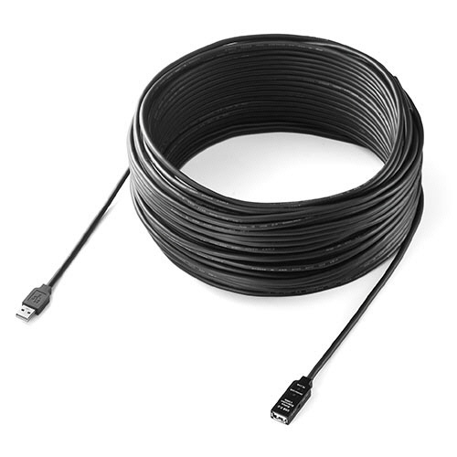 サンワダイレクト　ＵＳＢ２．０延長ケーブル　３０ｍ　ブラック　５００－ＵＳＢ００７－３０　１本4