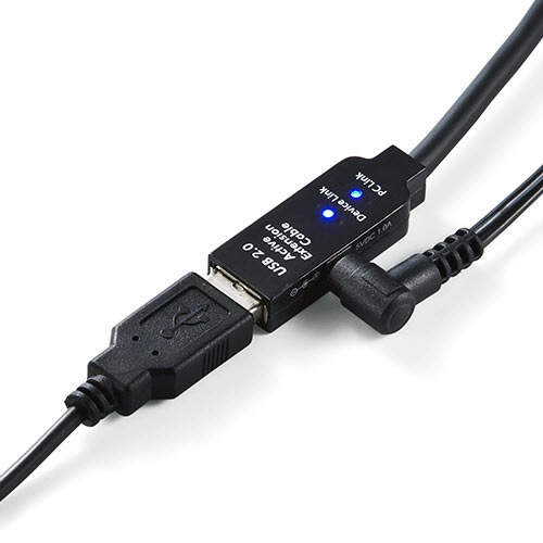 サンワダイレクト　ＵＳＢ２．０延長ケーブル　３０ｍ　ブラック　５００－ＵＳＢ００７－３０　１本8