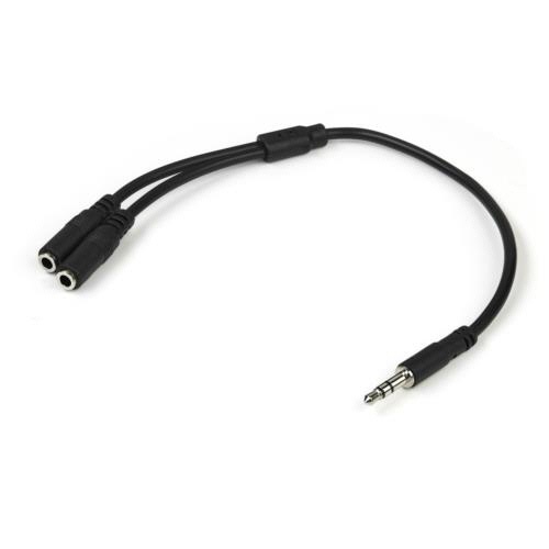 ＳｔａｒＴｅｃｈ．ｃｏｍ　スリム　ステレオミニ端子オーディオスプリッター分配ケーブル　ＭＵＹ１ＭＦＦＳ　１本1