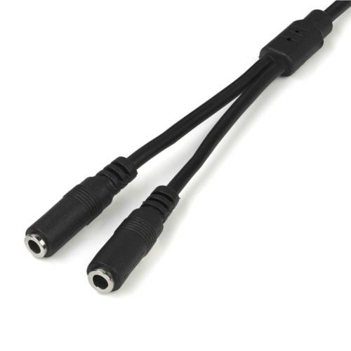 ＳｔａｒＴｅｃｈ．ｃｏｍ　スリム　ステレオミニ端子オーディオスプリッター分配ケーブル　ＭＵＹ１ＭＦＦＳ　１本3