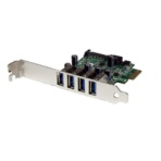 StarTech.com USB 3.0 4ポート増設PCI Expressインターフェースカード グリーン PEXUSB3S4V 1個