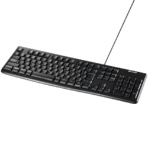 バッファロー　ＵＳＢ接続　有線スタンダードキーボード　ブラック　ＢＳＫＢＵ１００ＢＫ　１台