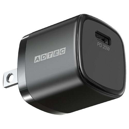 アドテック　ＰＤ対応　ＡＣ充電器　２０Ｗ　ブラック　ＡＰＤ－Ｖ０２０Ｃ－ＢＫ　１個1
