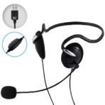 エレコム　両耳ＵＳＢネックバンドヘッドセット　ブラック　ＨＳ－ＮＢ０３ＳＵＢＫ　１個