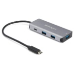 ＳｔａｒＴｅｃｈ．ｃｏｍ　４ポートＵＳＢ　Ｔｙｐｅ－Ｃハブ　ＵＳＢ－Ａ×３／ＵＳＢ－Ｃ×１　ブラック＆スペースグレー　ＨＢ３１Ｃ３Ａ１ＣＢ　１個