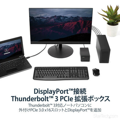 たのめーる】StarTech.com Thunderbolt 3接続PCIe外付けケース