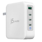 ｊ５　Ｃｒｅａｔｅ　ＰＤ１３０Ｗ対応　ＧａＮ　ＵＳＢ４ポート急速充電器　ＪＵＰ４３１３０　１個
