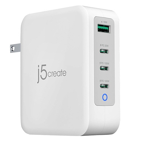 ｊ５　Ｃｒｅａｔｅ　ＰＤ１３０Ｗ対応　ＧａＮ　ＵＳＢ４ポート急速充電器　ＪＵＰ４３１３０　１個1