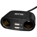 ベステック 車載シガーソケットUSB充電器 MRS152BK 1個