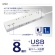 トップランド　ＵＳＢ付きコンセントタップ　１ｍ・８個口　ＳＴＰＡ８１０－ＷＴ　１個4