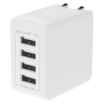 オウルテック USB Type-A 4ポートAC充電器 ホワイト OWL-ACU448AS-WH 1個