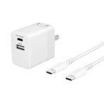 オウルテック AC充電器 Type-Cケーブル付 PD20W ホワイト 1.2m OWL-APD20ACC12-WH 1個