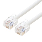 ナカバヤシ　ミヨシ　６極６芯　電話機コード　ホワイト　ＤＣ－６