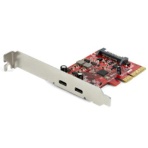 ＳｔａｒＴｅｃｈ．ｃｏｍ　２ポートＵＳＢ－Ｃ増設ＰＣＩ　Ｅｘｐｒｅｓｓインターフェースカード　ブラック　ＰＥＸＵＳＢ３１２Ｃ３　１個