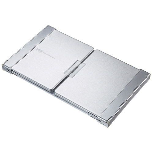 [みやっち]サンワサプライ LS-300BT ホワイト折りたたみキーボード SKB-WL35W【ワイヤレス折りたたみフルキーボード（ホワイト