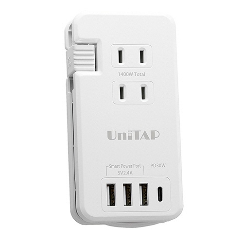 プリンストン　ＰＤ３０Ｗ対応　ＵＳＢ給電機能付マルチＯＡタップ　Ｕｎｉｔａｐ　ホワイト　ＰＰＳ－ＰＤ３０Ａ３Ｃ　１個1
