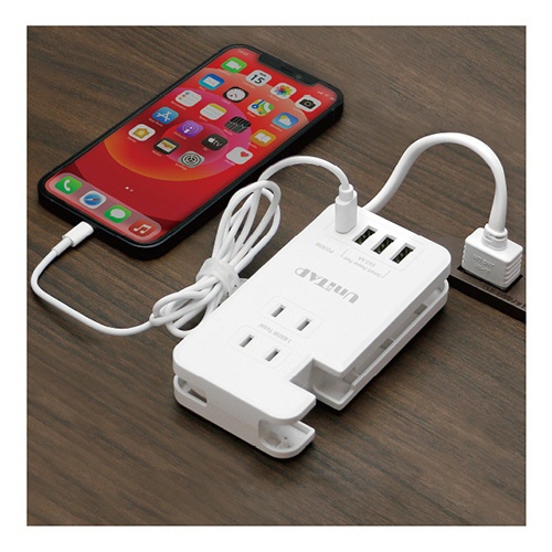 プリンストン　ＰＤ３０Ｗ対応　ＵＳＢ給電機能付マルチＯＡタップ　Ｕｎｉｔａｐ　ホワイト　ＰＰＳ－ＰＤ３０Ａ３Ｃ　１個3