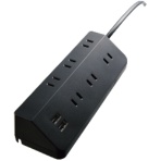 トップランド　ＵＳＢ付きレイアウトタップ　６個口　ブラック　１．５ｍ　ＴＰＬ６１５－ＢＫ　１個