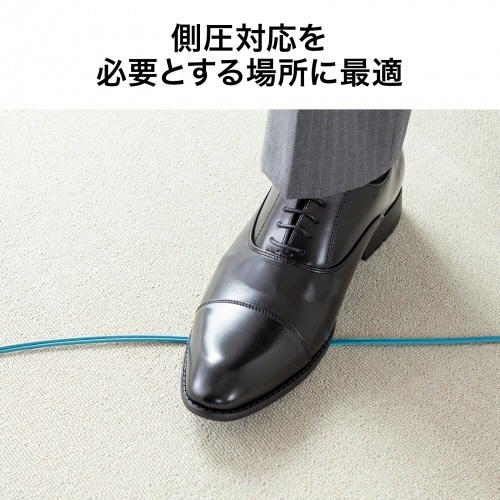 サンワサプライ　アーマードメガネ型光ファイバケーブル　マルチＯＭ３　ＬＣ×２－ＬＣ×２　２ｍ　アクア　ＨＫＢ－ＡＭＯＭ３ＬＣＬＣ－０２　１本5