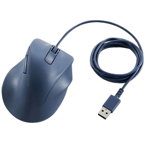 エレコム　静音　有線マウス　ＥＸ－Ｇ　５ボタン　Ｍサイズ　ブルー　Ｍ－ＸＧＭ３０ＵＢＳＫＢＵ　１個1