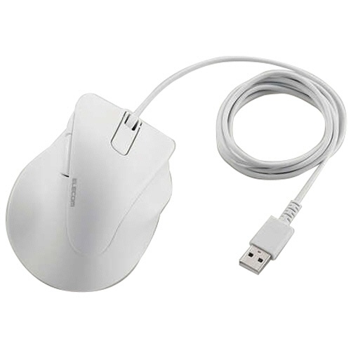 エレコム　静音　有線マウス　ＥＸ－Ｇ　５ボタン　Ｍサイズ　ホワイト　Ｍ－ＸＧＭ３０ＵＢＳＫＷＨ　１個1