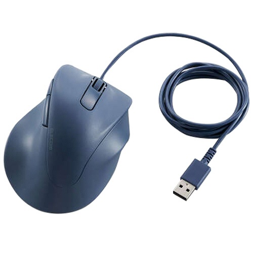 エレコム　静音　有線マウス　ＥＸ－Ｇ　５ボタン　Ｌサイズ　ブルー　Ｍ－ＸＧＬ３０ＵＢＳＫＢＵ　１個1
