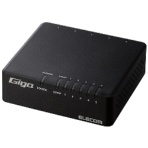 エレコム　Ｇｉｇａ対応スイッチ（プラ筐体／ＡＣアダプター）　ブラック　ＲｏＨＳ指令準拠（１０物質）　ＥＨＣ－ＧＰＡ４－Ｂ