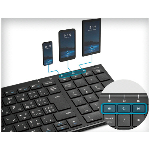 選ぶなら たのめーる】アイクレバー Bluetooth テンキー付きキーボード キーボード・マウス・入力機器