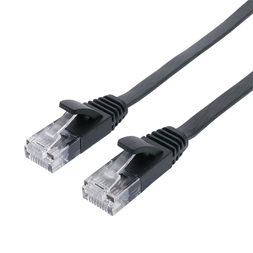 ナカバヤシ　ミヨシ　ＣＡＴ．６Ａ　ＬＡＮケーブル　フラット　ブラック　３０ｍ　Ｃ６Ａ－Ｆ３０ＢＫ　１本1