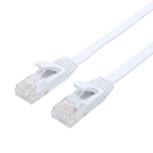 ナカバヤシ　ミヨシ　ＣＡＴ．６Ａ　ＬＡＮケーブル　フラット　ホワイト　１０ｍ　Ｃ６Ａ－Ｆ１０ＷＨ　１本1