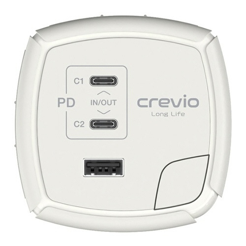 多摩電子工業　ｃｒｅｖｉｏ　ＰＤ６５Ｗモバイルバッテリー（５個）＆充電ステーション　ホワイト　ＴＬＰ１２５ＬＦＰ－５Ｓ　１台6