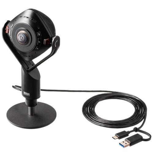 サンワサプライ　スピーカー内蔵３６０度Ｗｅｂカメラ　ＣＭＳ－Ｖ７１ＢＫ　１台1