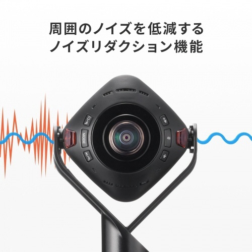 サンワサプライ　スピーカー内蔵３６０度Ｗｅｂカメラ　ＣＭＳ－Ｖ７１ＢＫ　１台4