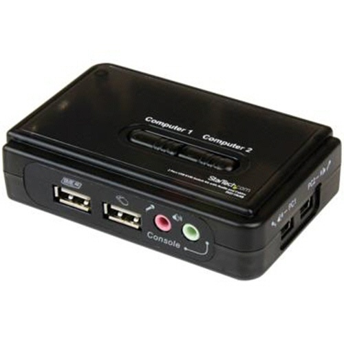 ＳｔａｒＴｅｃｈ．ｃｏｍ　２ポートＵＳＢ接続ＫＶＭスイッチ　ブラック　ＳＶ２１１ＫＵＳＢ　１個1