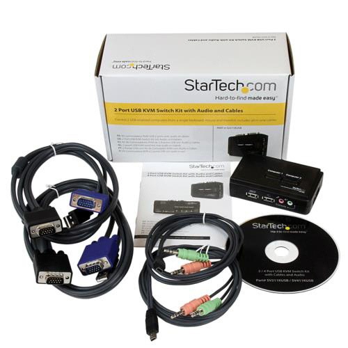 ＳｔａｒＴｅｃｈ．ｃｏｍ　２ポートＵＳＢ接続ＫＶＭスイッチ　ブラック　ＳＶ２１１ＫＵＳＢ　１個6