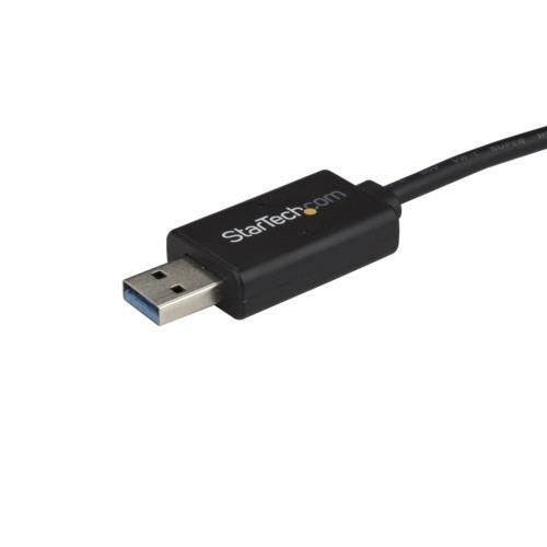 ＳｔａｒＴｅｃｈ．ｃｏｍ　データリンクケーブル　２ｍ　ＵＳＢ　Ｃ－ＵＳＢ　Ａ　ブラック　ＵＳＢＣ３ＬＩＮＫ　１本3